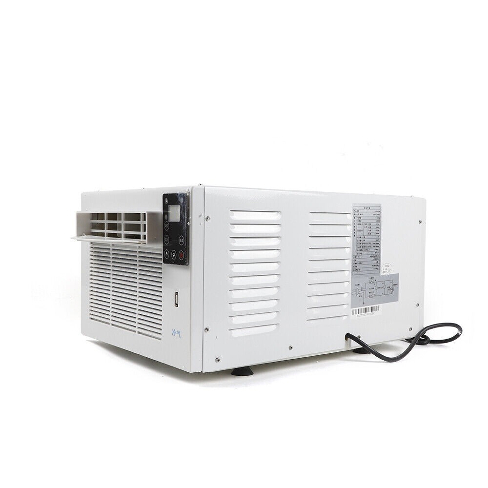 1100W Portable Window Refrigerated Air Conditioner Cold & Heat With Timer Remote