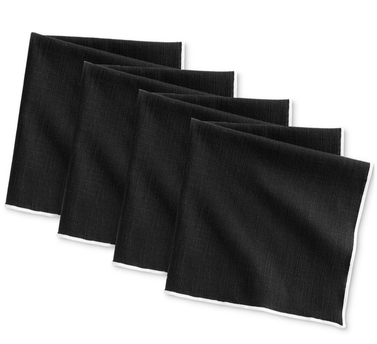 Villeroy & Boch Manufacture Rock Napkins, Set of 4 – Black