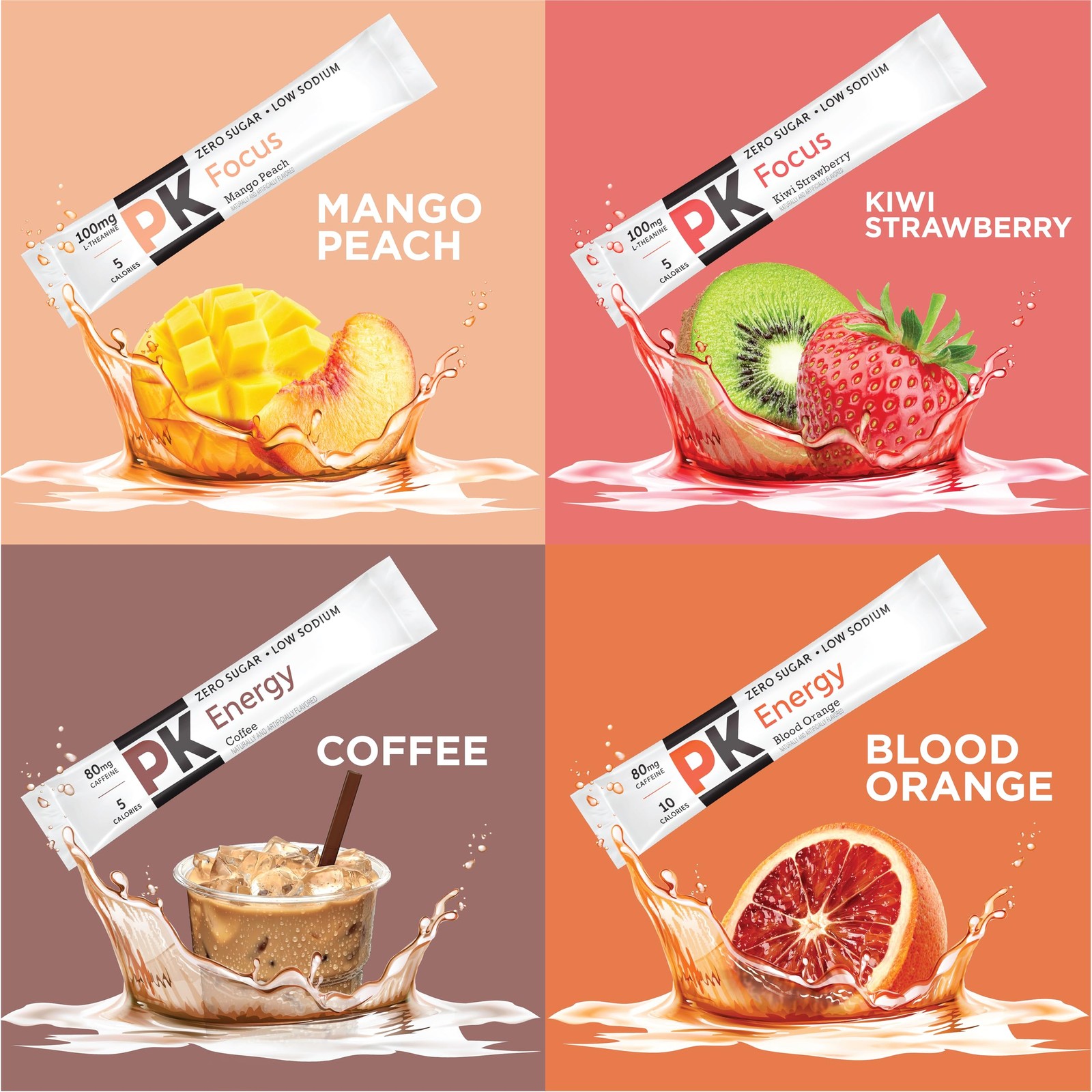 PURE KICK Energy and Focus 0.08 Ounce (Pack of 40), Variety – &
