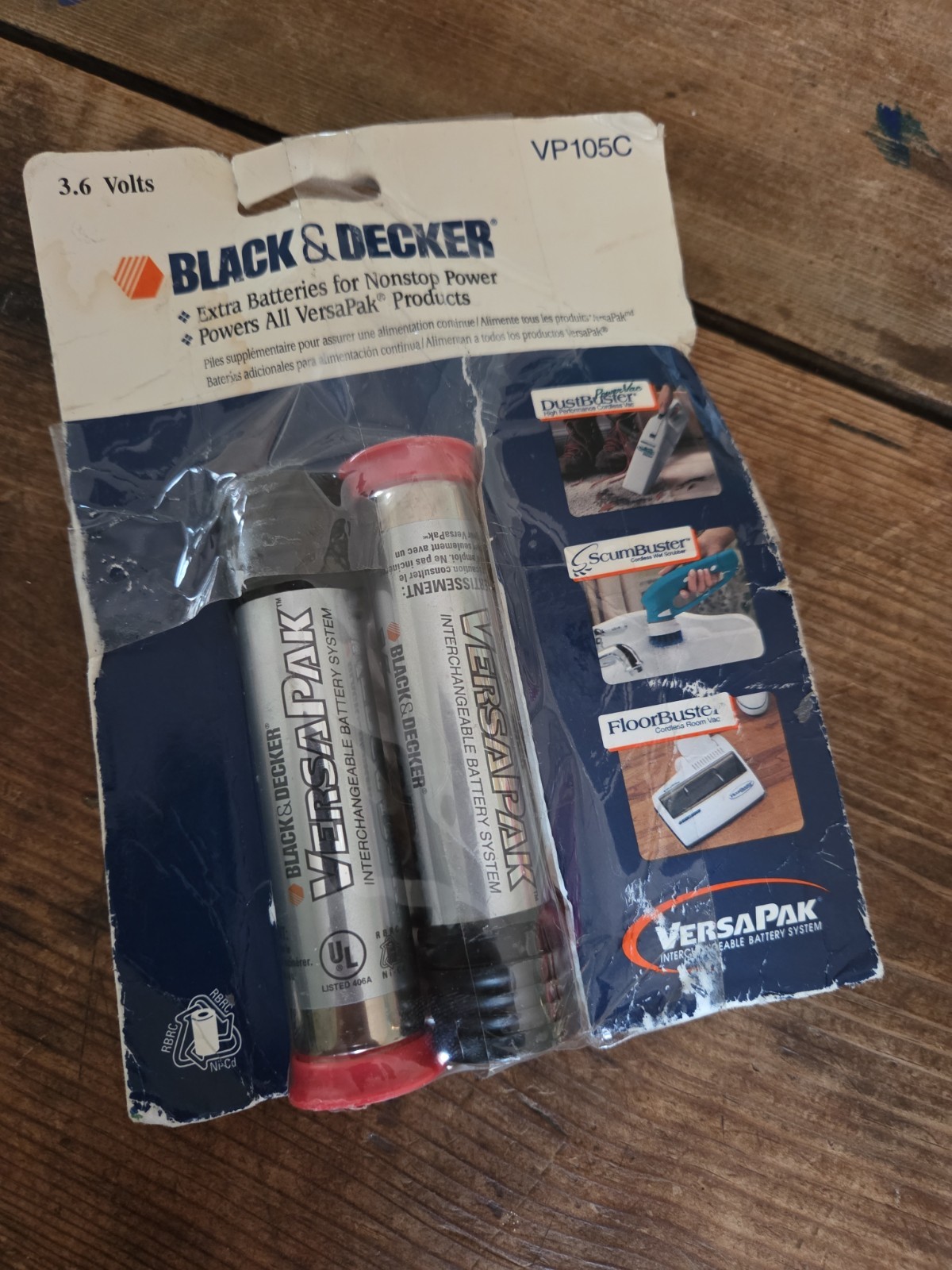 NEW Black & Decker VersaPak 3.6 V Rechargeable Batteries Twin Pack ~ FREE SHIP!