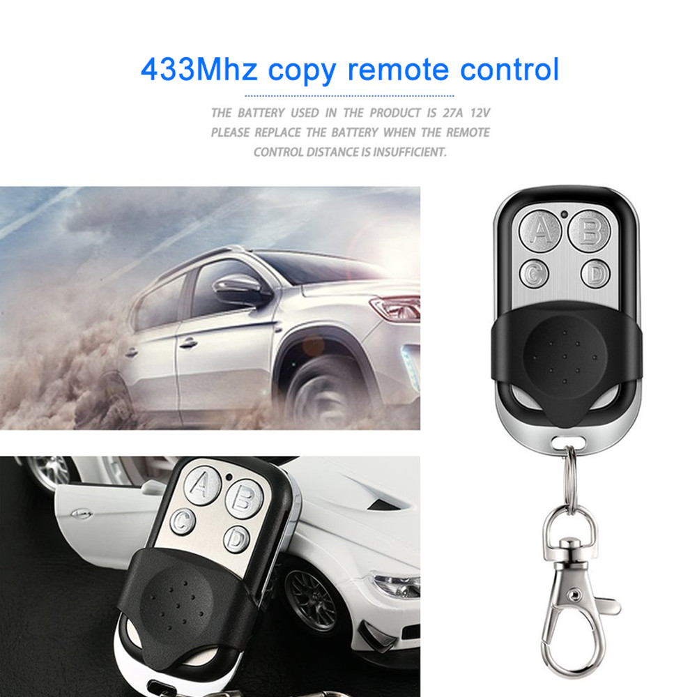 Electric Gate Garage Door Opener Key 433mhz Universal Cloning Remote Control Fob