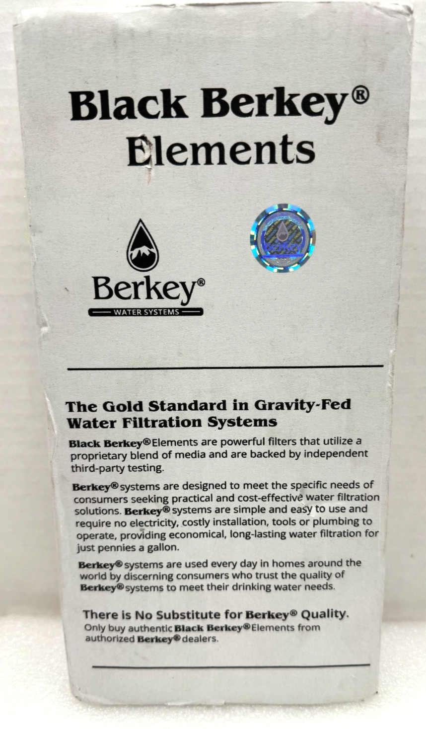 2 Gravity Fed Water Filtration BB9-2 element 9″ Replacement filter, Black Berkey