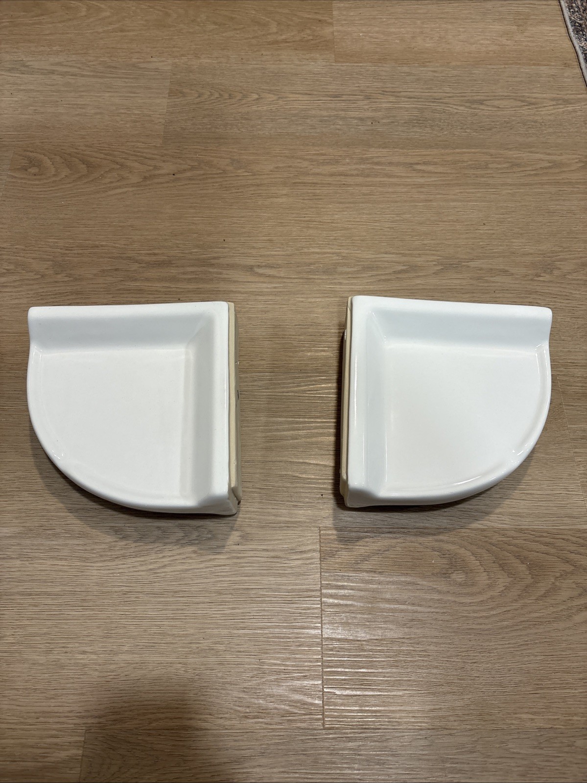Bright White Ceramic Corner Shower Shelf Ledge 8.5 in Mexico
