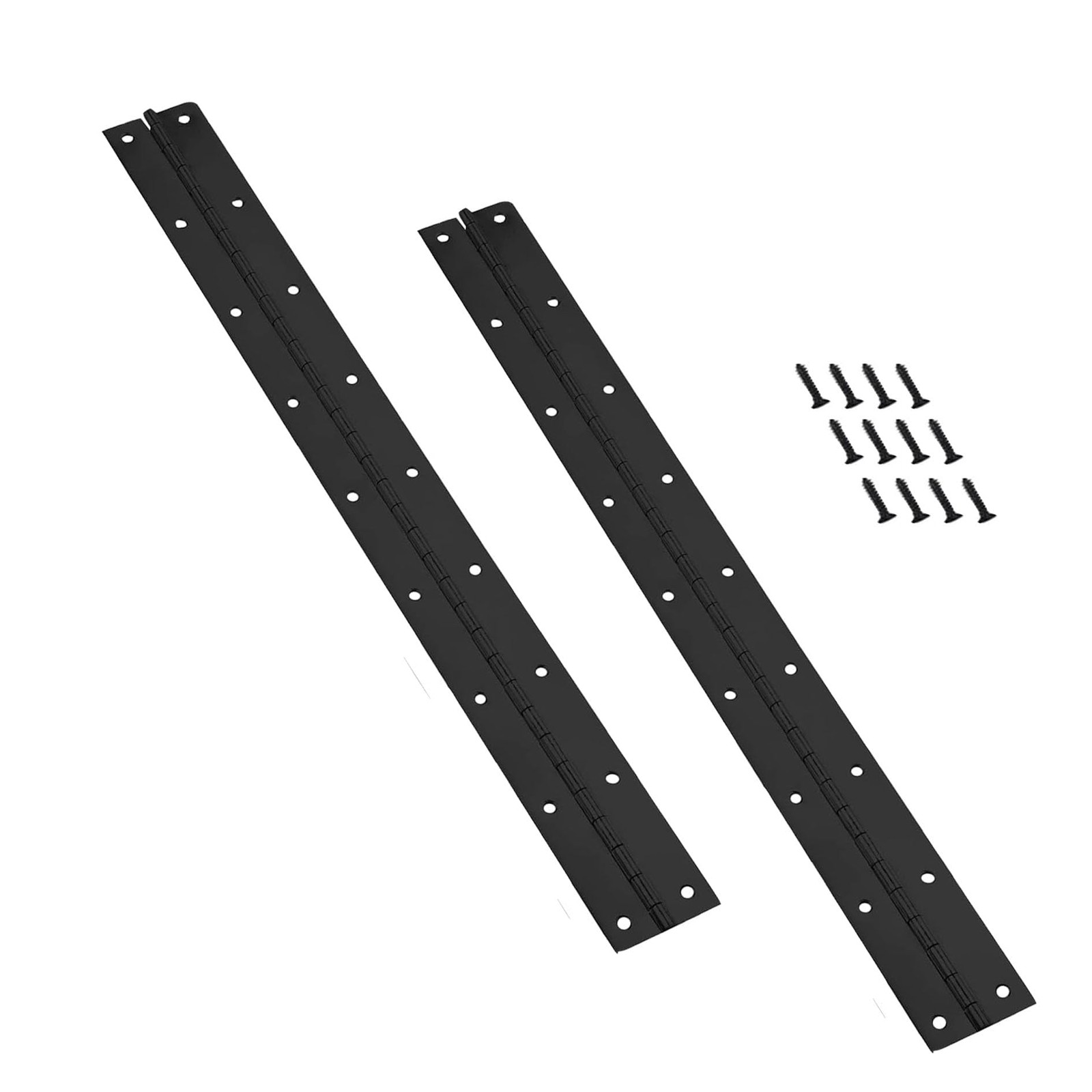 Stainless Steel 304 Piano Continuous Boat Hinges 0.05 Thick 18×2 Inch 2 PCS