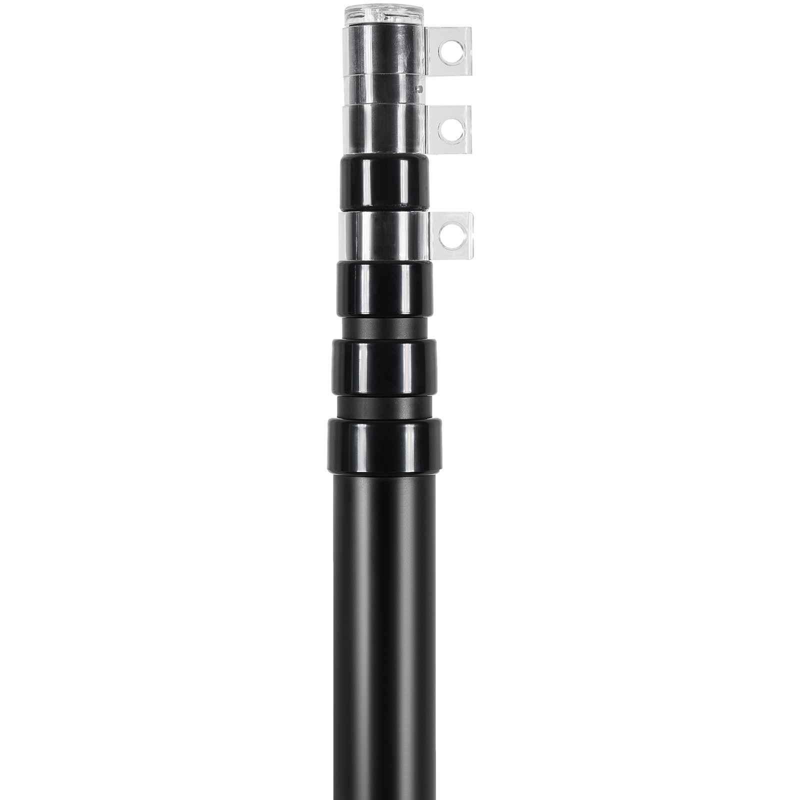 VEVOR 25FT Telescopic Flagpole Kit Heavy Duty Aluminum Flag Pole American Black
