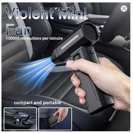 X8 Brushless Turbo Jet Fan 150000RPM Powerful Electric Air Blower Dust Cleaner