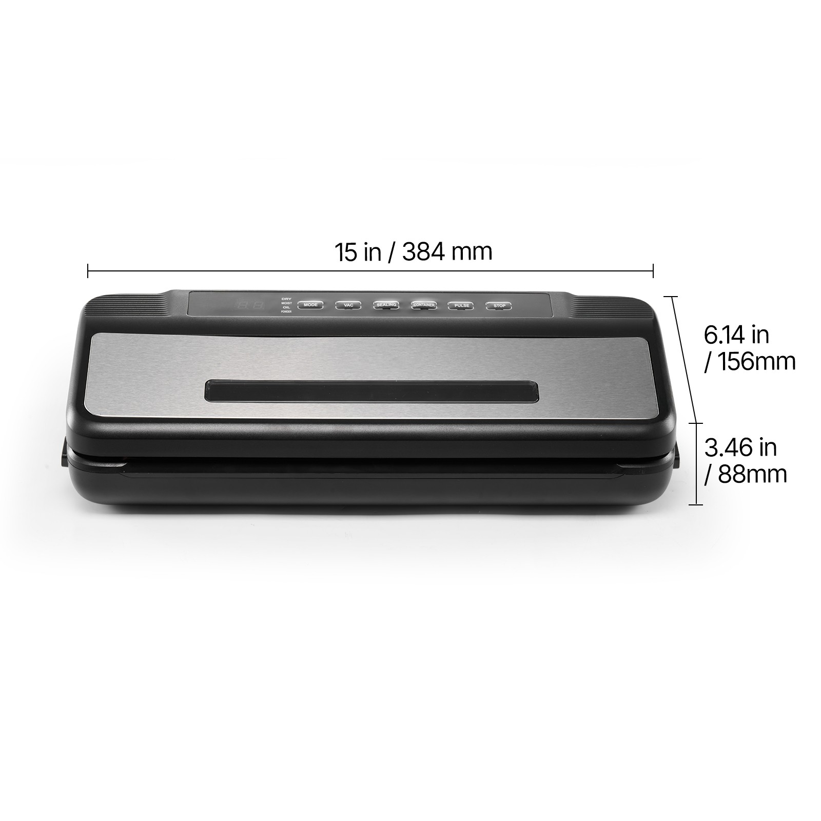 7-in-1 Vacuum Sealer Machine Fast-Compact Automatic Food Saver 120W Bags & Roll