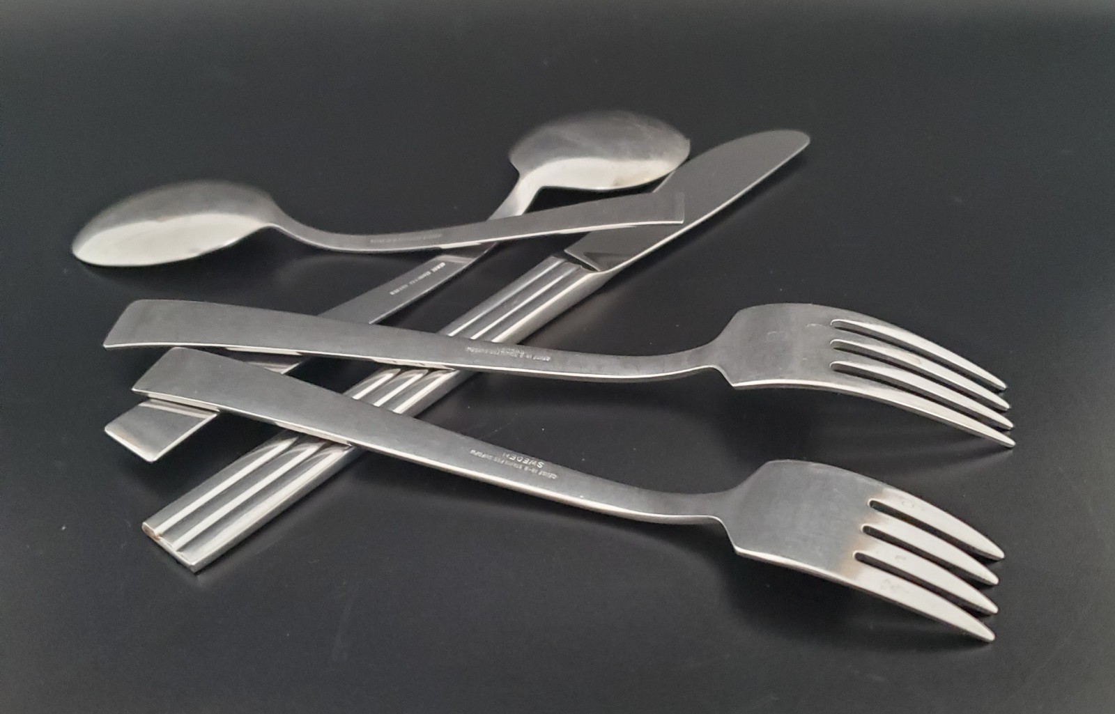 GENSE SWEDEN STAINLESS STEELE THEBE FLATWARE ONE-PLACE SETTING