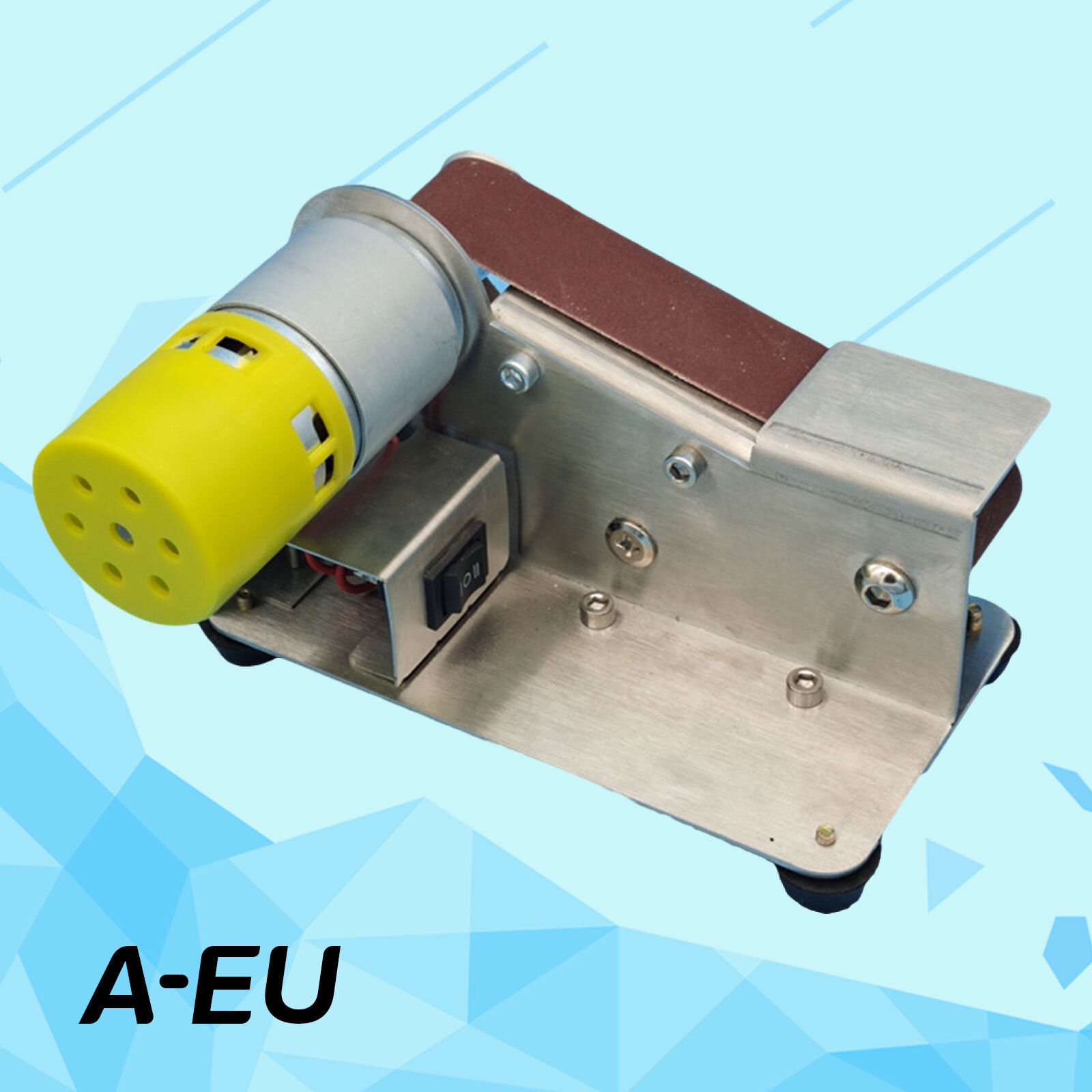 DIY Mini Electric Belt Sander Grinding Polishing Machine Multifunctional Grinder