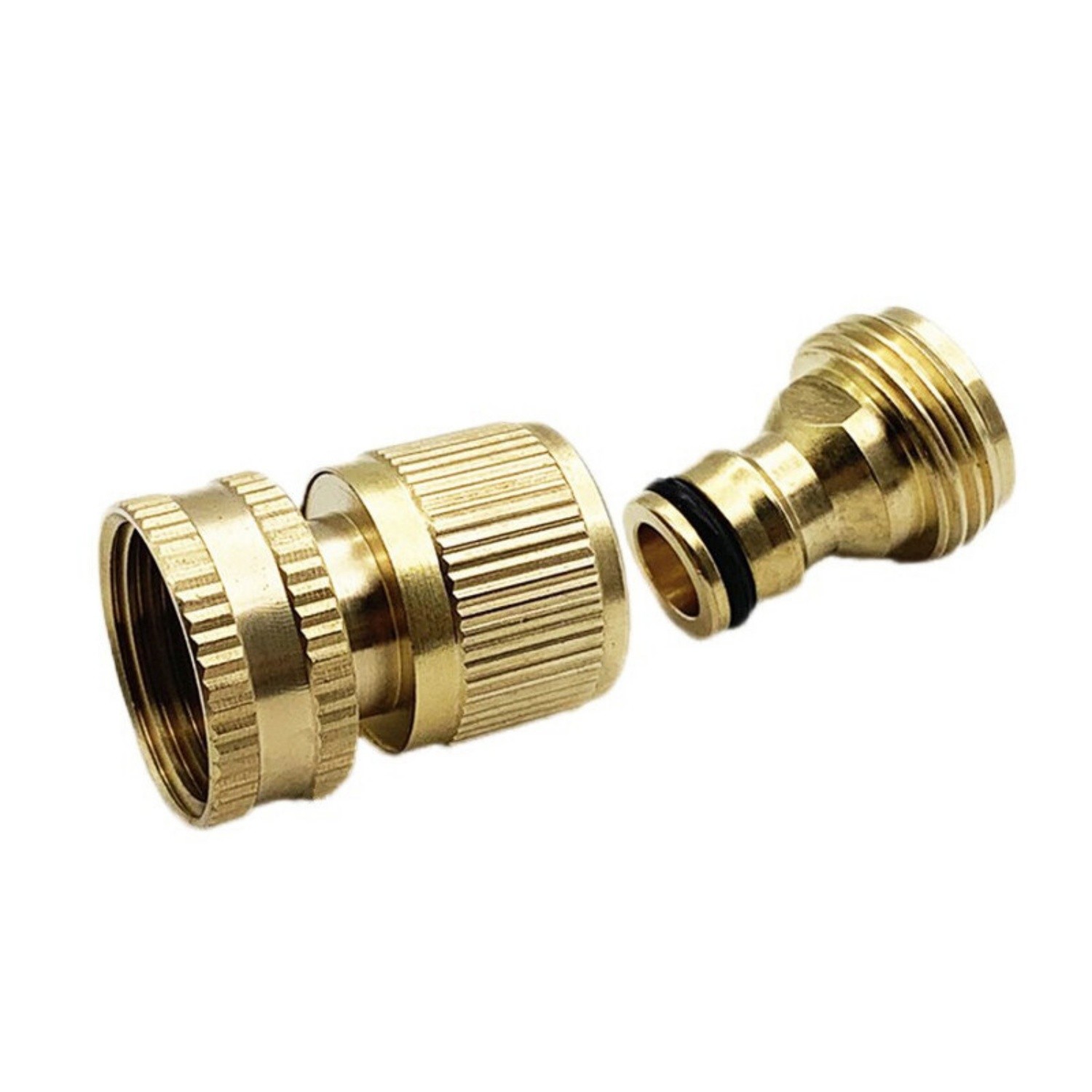 US Garden Hose Quick Connect Water Hose 3/4″ Fit Brass Female Male Connector Set