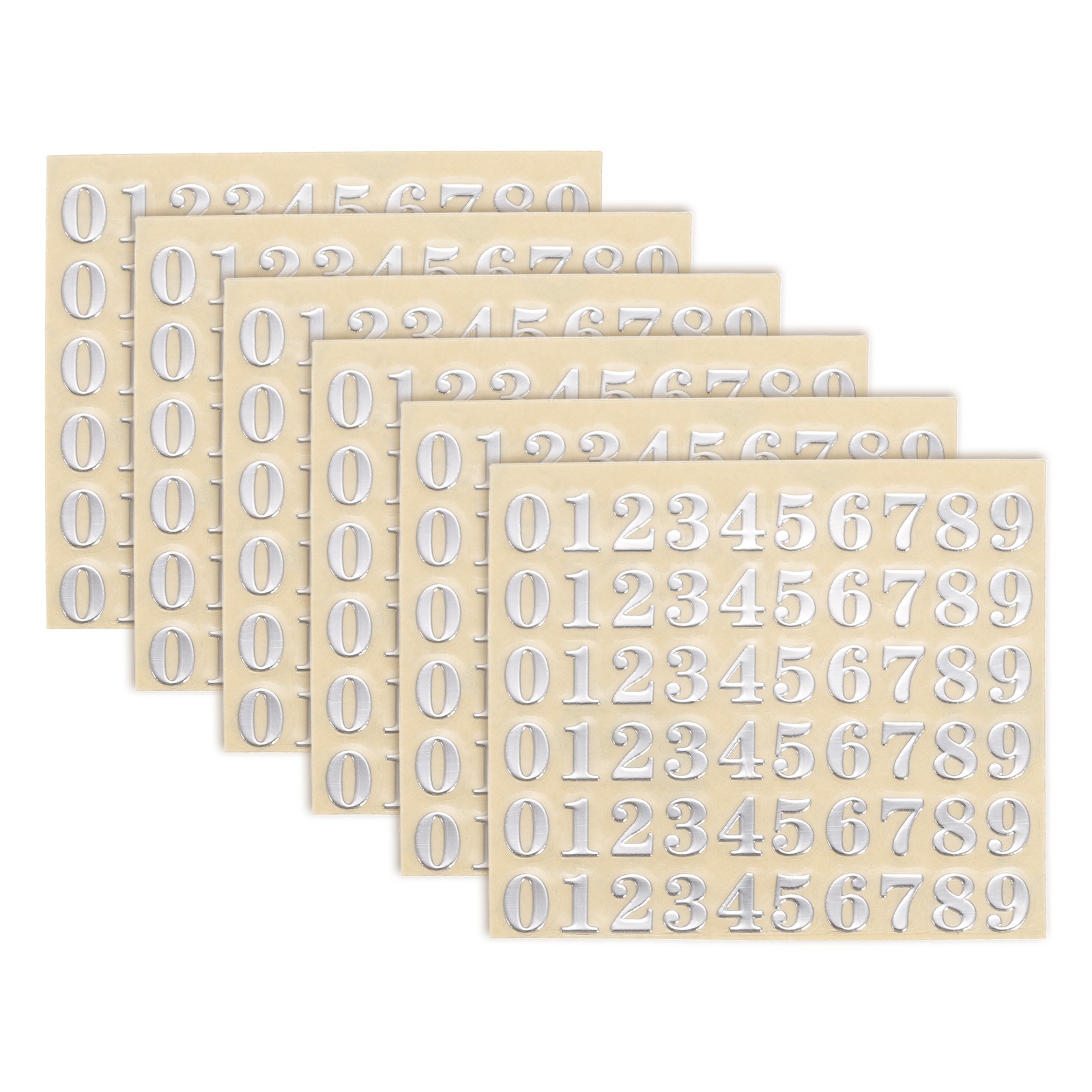 6Sheets Letter Stickers 0.35″Letter Stickers Alphabet Stickers(Silver,Lowercase)