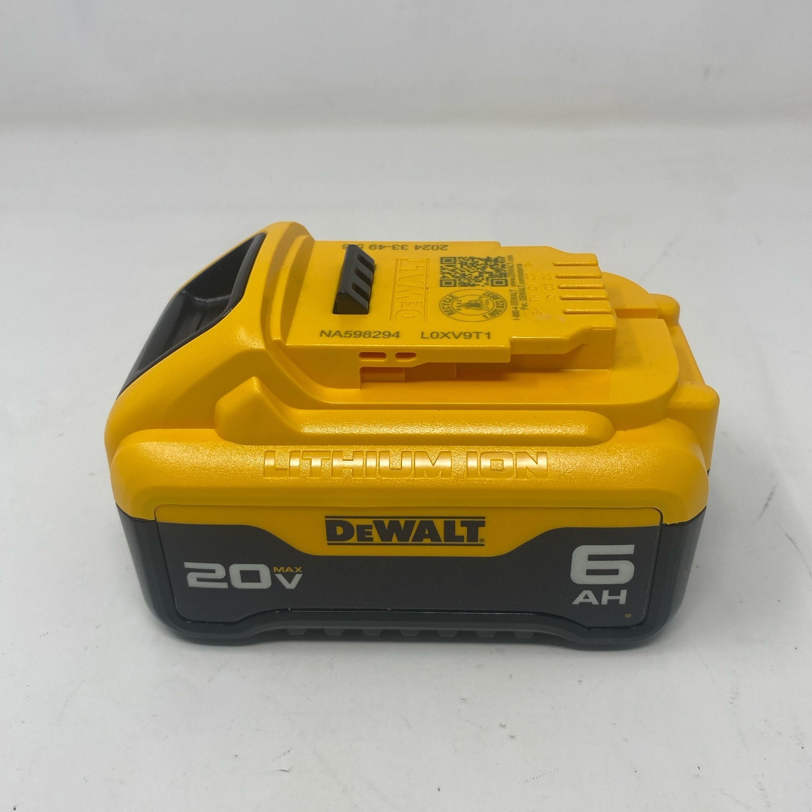 DEWALT 20V MAX XR 6Ah Li-Ion Battery DCB206 Yellow/Black