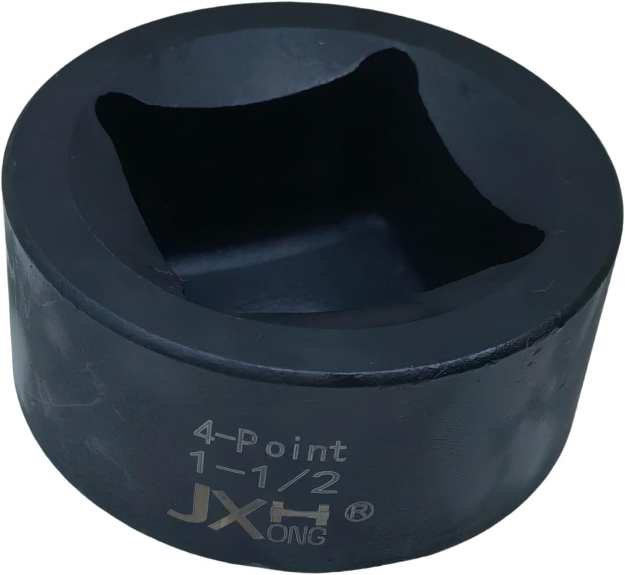 1/2″ Drive 1-1/2″, 4-Point Square Impact Socket, Heat Treated Cr-Mo Alloy Steel
