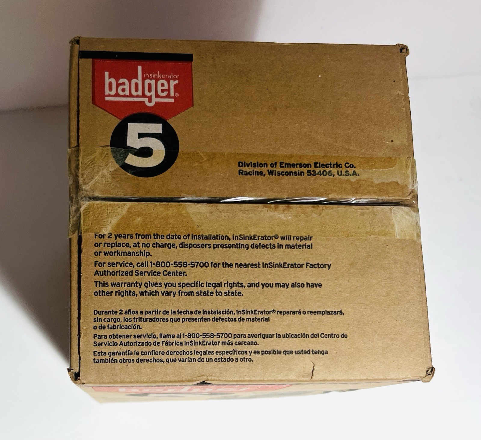InSinkErator Badger 5 1/2HP Heavy Duty Garbage Disposal New In Box