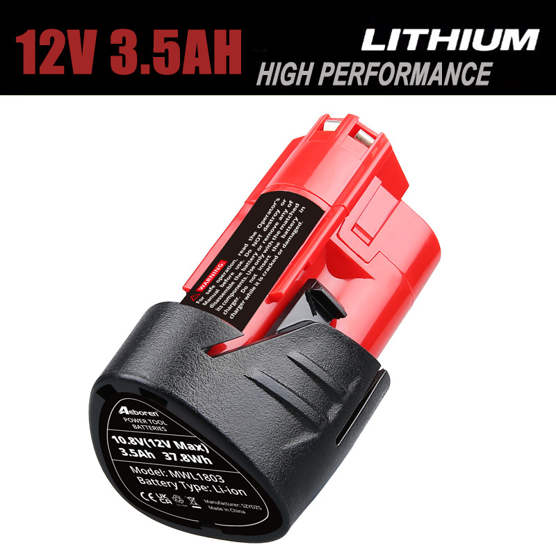 12V For Milwaukee For M12 LITHIUM Extended Capacity Battery 48-11-2460 3.5Ah