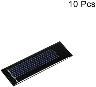 MECCANIXITY Mini Solar Panel Cell 0.5V 160mA 0.08W 53mm x 18mm for DIY Electric