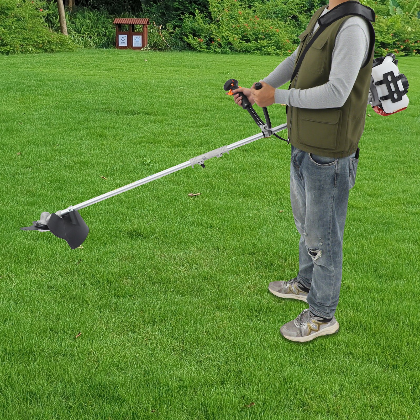 Gas Weed Trimmer Gas Brush Cutter Multifunction Garden Trimmer and Brush Cutter