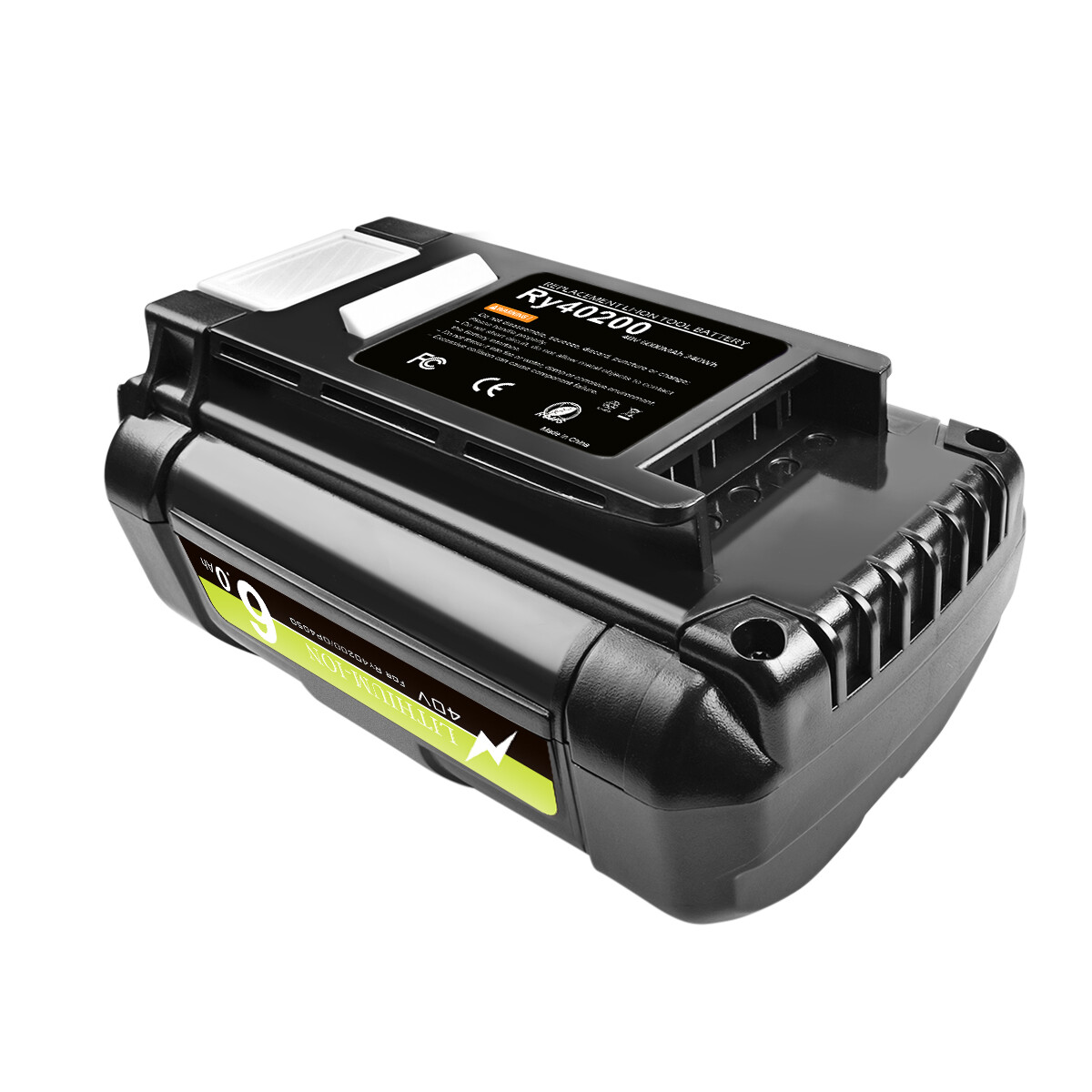 40V 6.0Ah Max Battery For Ryobi 40 Volt Lithium-ion OP4050 OP40601 High Capacity