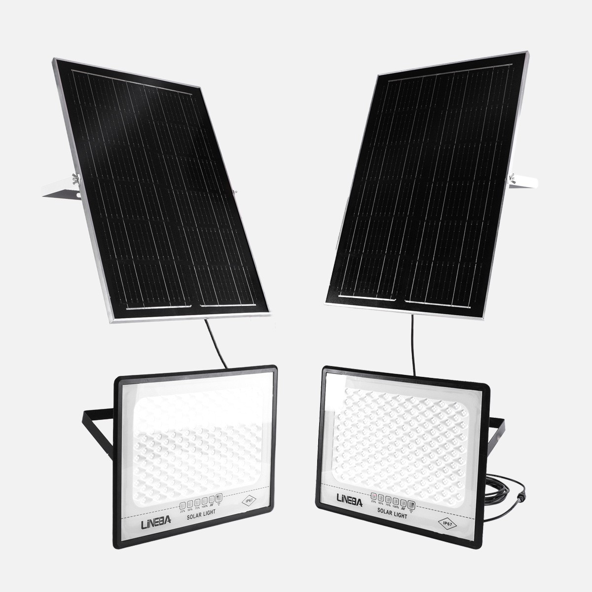 2000W LED Solar Flood Lights Outdoor Street Light Dusk to Dawn Flood Wall Lamp