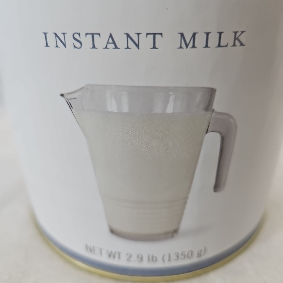 NutriStore Instant Milk 2.9 lb Sealed Can 25 Year Shelf Life Mfg Date 9/2015