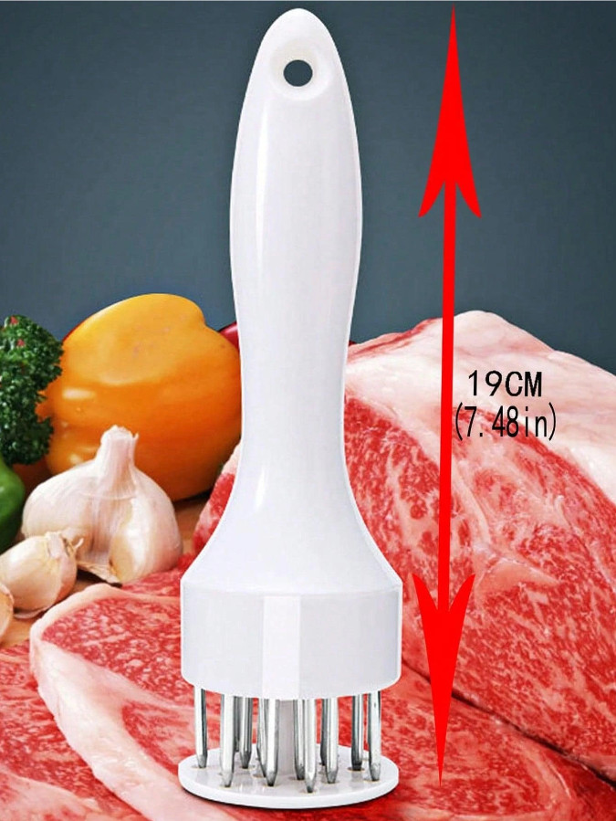 1pc Stainless Steel Meat Tenderizer Needle Kitchen Tool for Tenderizing Meat NEW