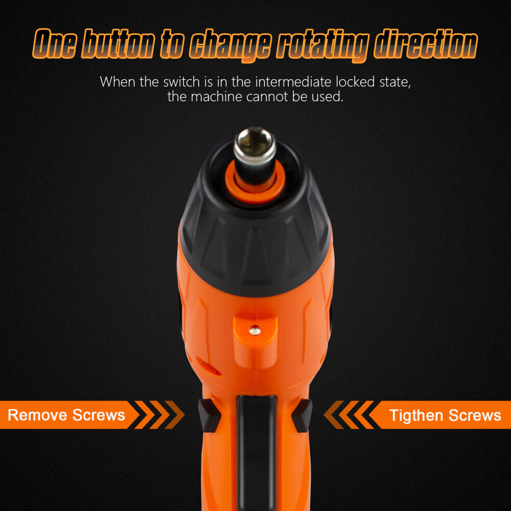 48IN1 Cordless Electric Screwdriver Rechargeable Drill Driver Power Tool Bit Set