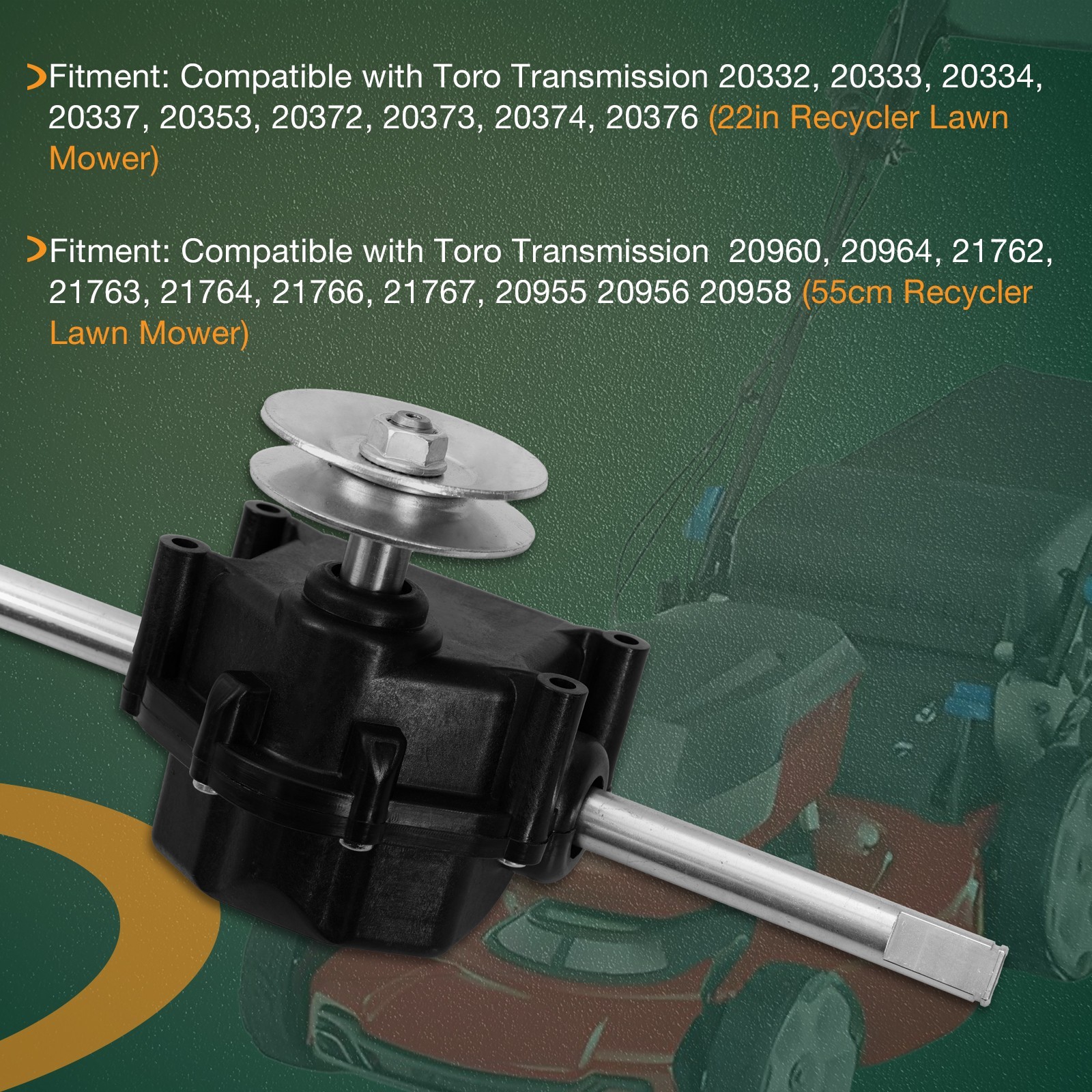 Transmission Axle Assembly For Toro Walk Behind Lawn Mower 121-9178 115-4652
