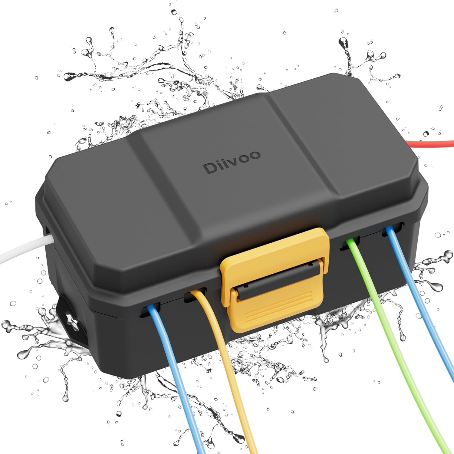 Waterproof Electrical Box Outdoor Extension Cord Covers Waterproof for 6 Cables