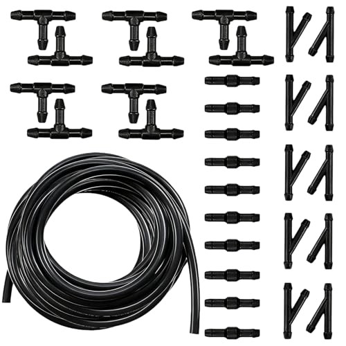 30 Car Windshield Washer Hose Kit 4M 13Ft Black 1.0 Count Electronic Gadget