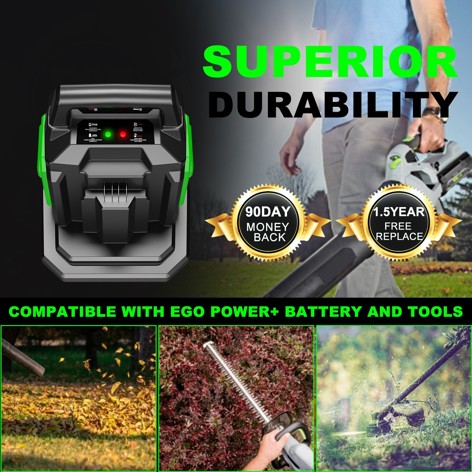 CH2800D For EGO battery charger Fit for All EGO POWER+ 56V ARC Lithium Batteries