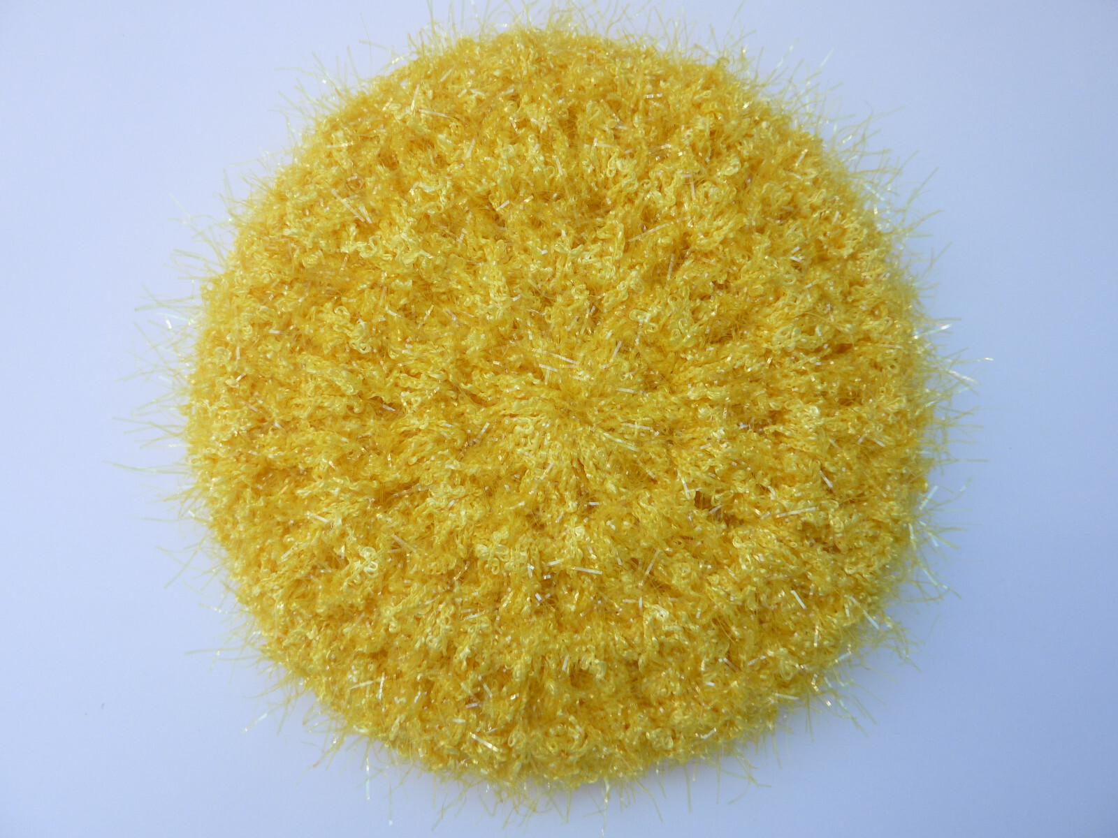 6 Rough Round Multicolor Dish Pot Scrubbers Scrubby Scrubbies Handmade 92