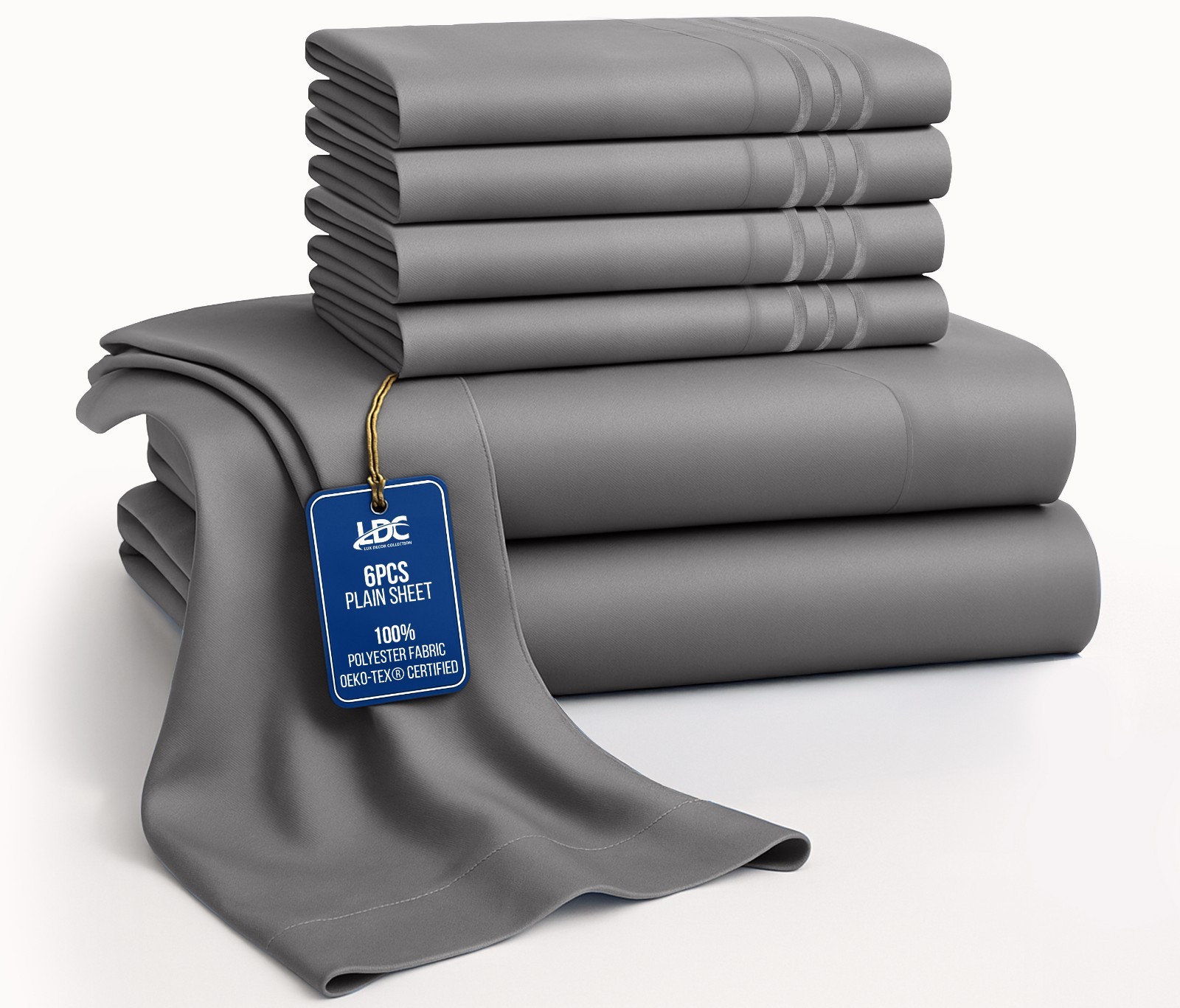 Bed Sheet Set 6 Piece Bedding Comfort Microfiber Deep Pocket 1800 Series Sheets