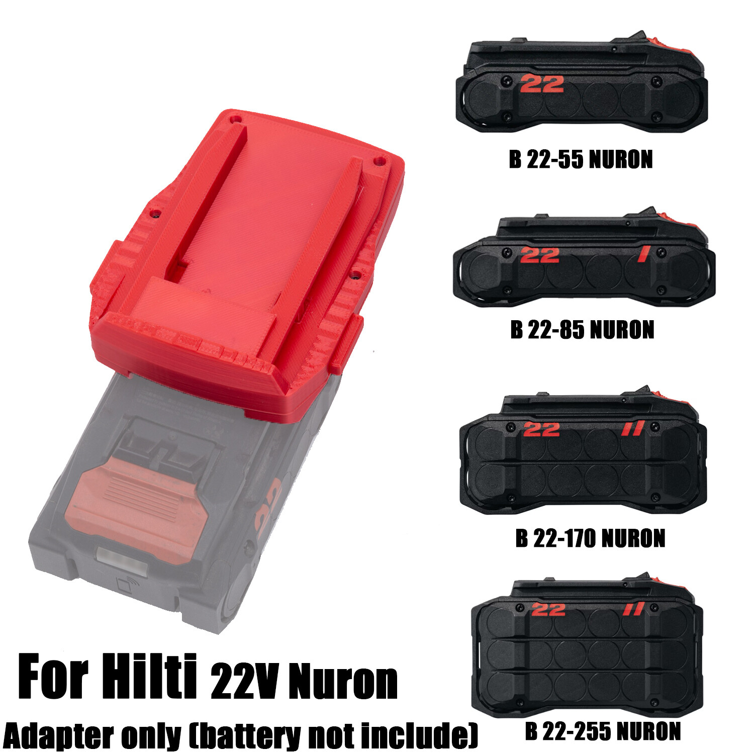1x Adapter For Hilti 22V Nuron Lithium-Ion Battery To For Hilti 22V Old Tools