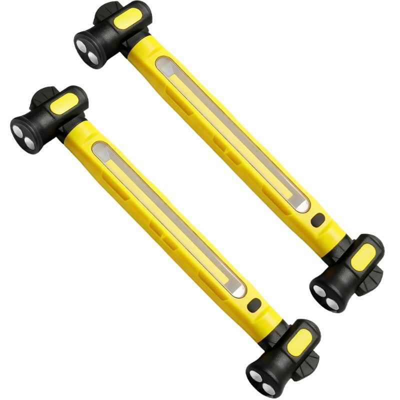 2Pack Under Hood Work Light Bar,6000mAh LED Magnetic Light Bar with Hooks