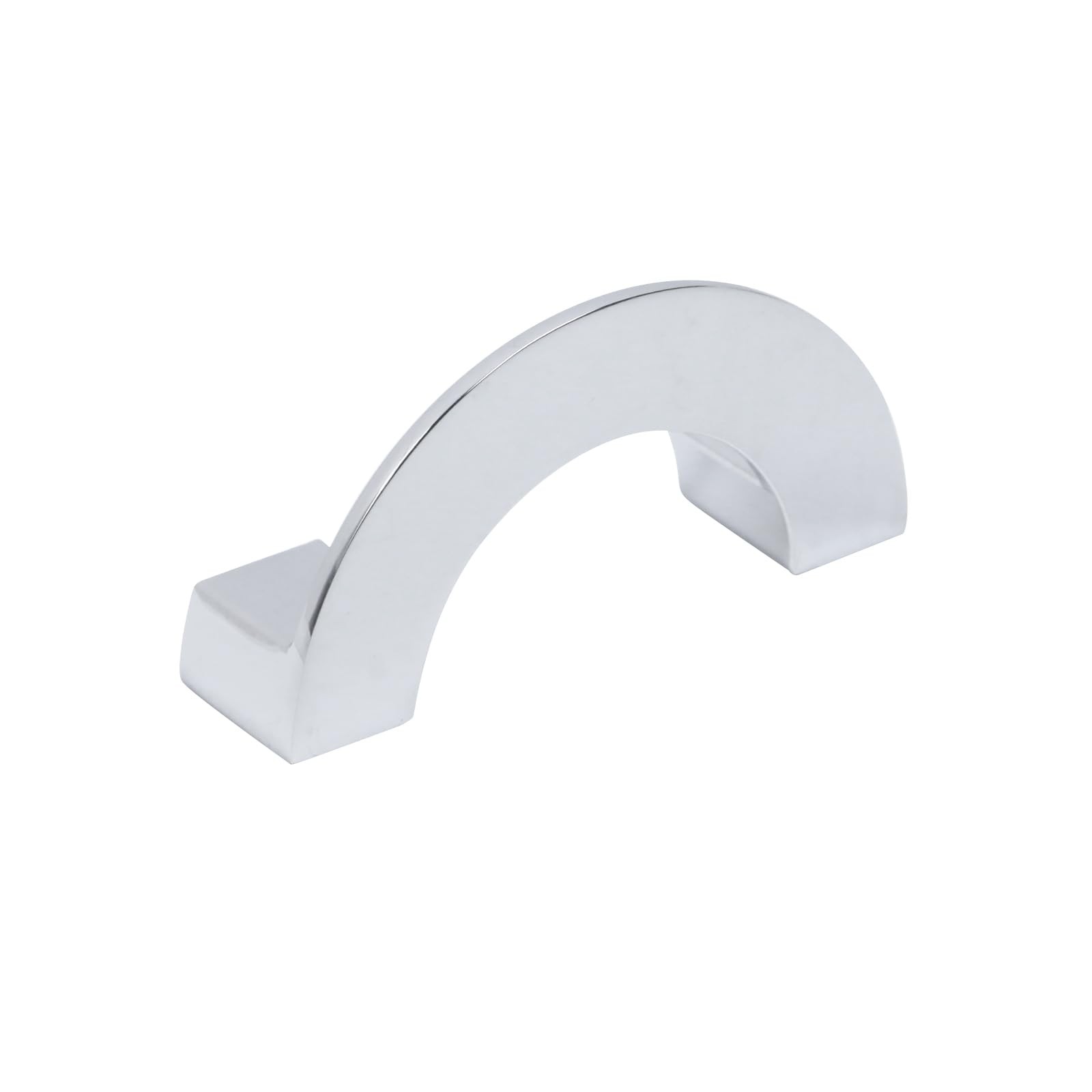 2 PCS 2.5in Semicircle Nickel Brushed Cabinet Handles Wardrobe Drawer Pulls