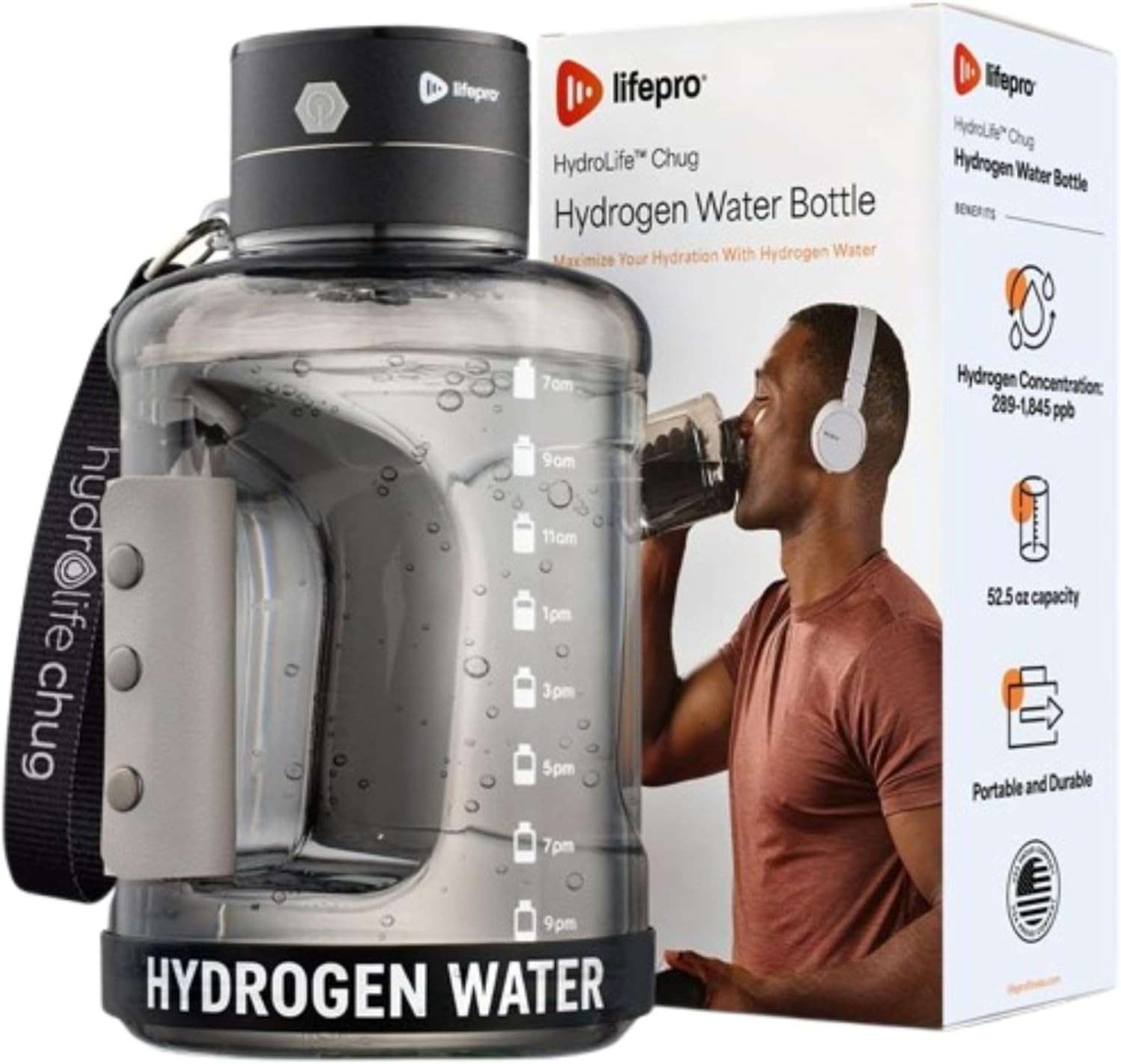 Lifepro Generator w/ SPE/PEM Technology Hydrogen Water Bottle (Open Box)