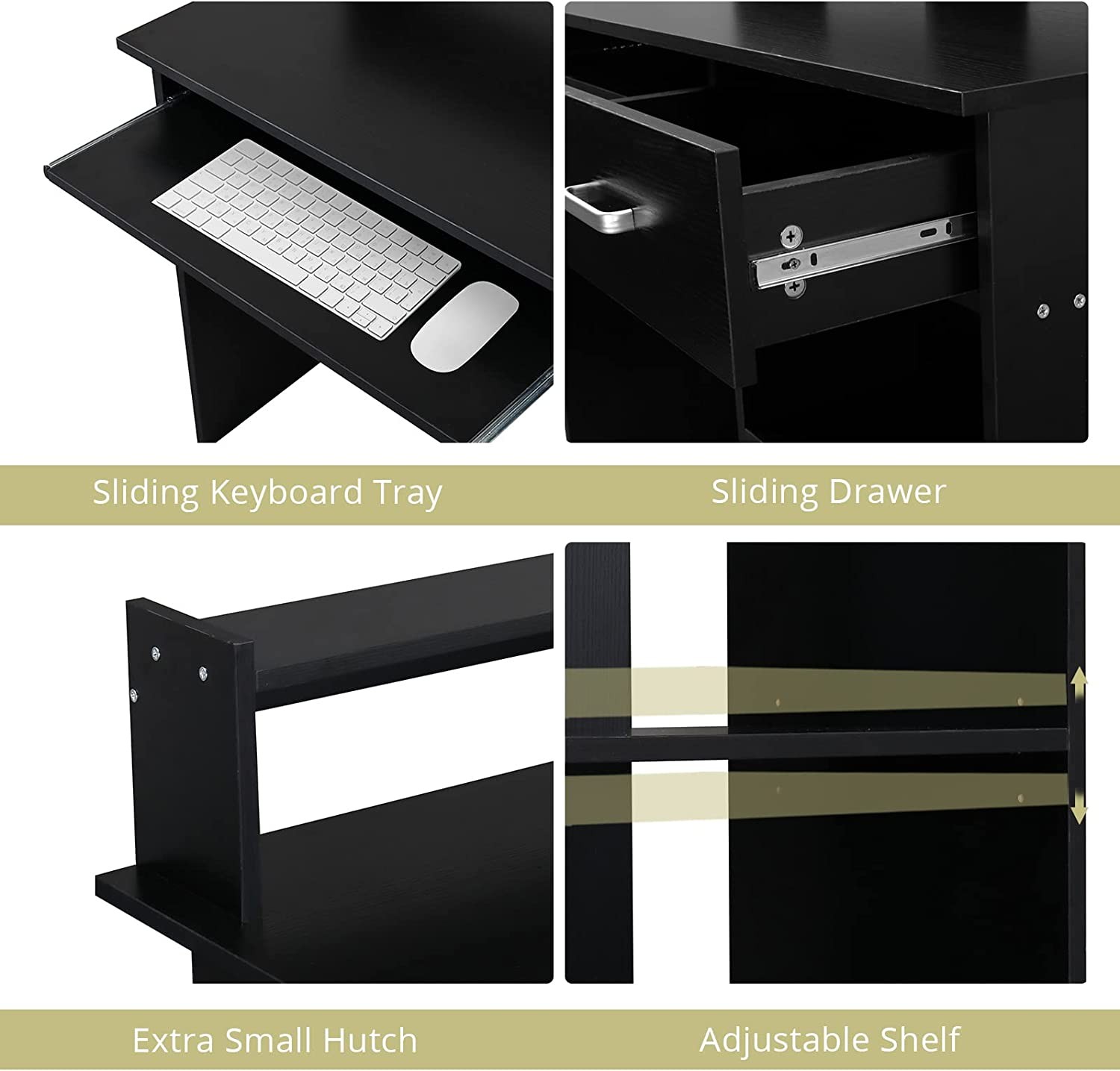Computer Desk Writing Study Gaming Table Workstation Home Office with Drawer