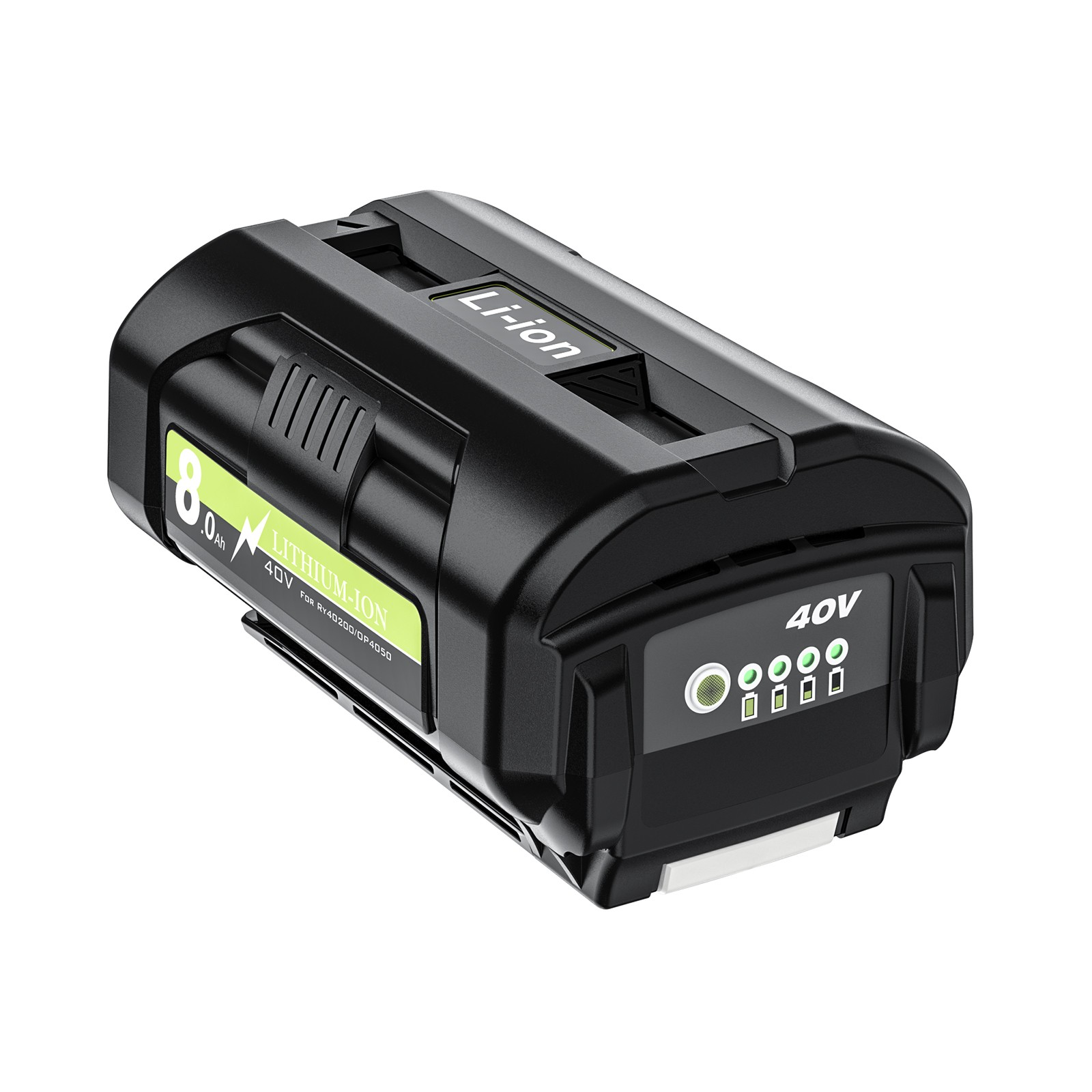 8.0Ah Battery 40 Volt for Ryobi 40V Battery Lithium OP40602 with LED / Charger