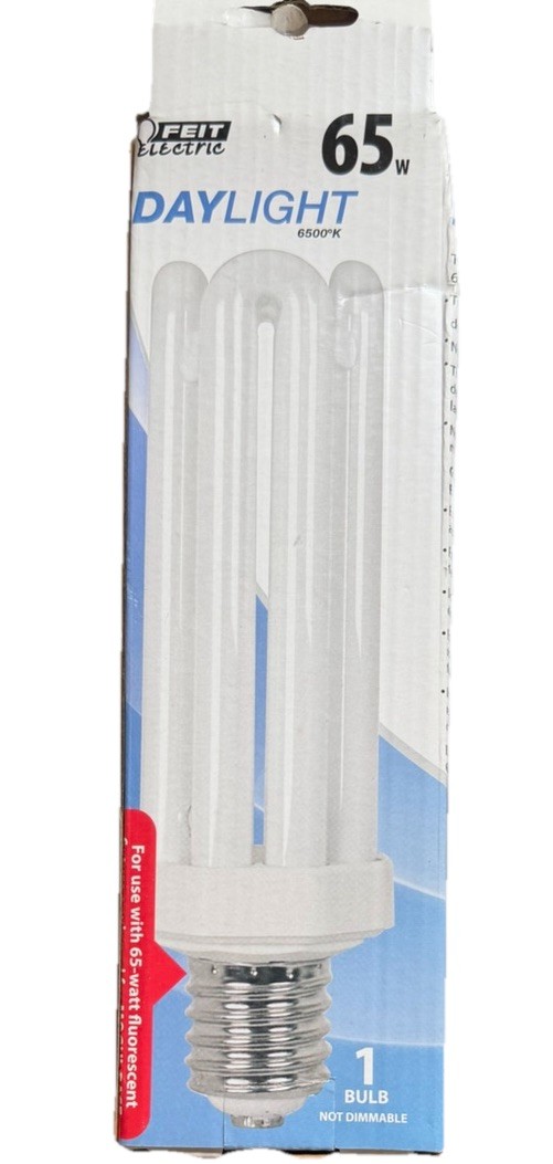 Feit 65 W PL 3.12 in. L CFL Bulb Daylight Utility 6500 K