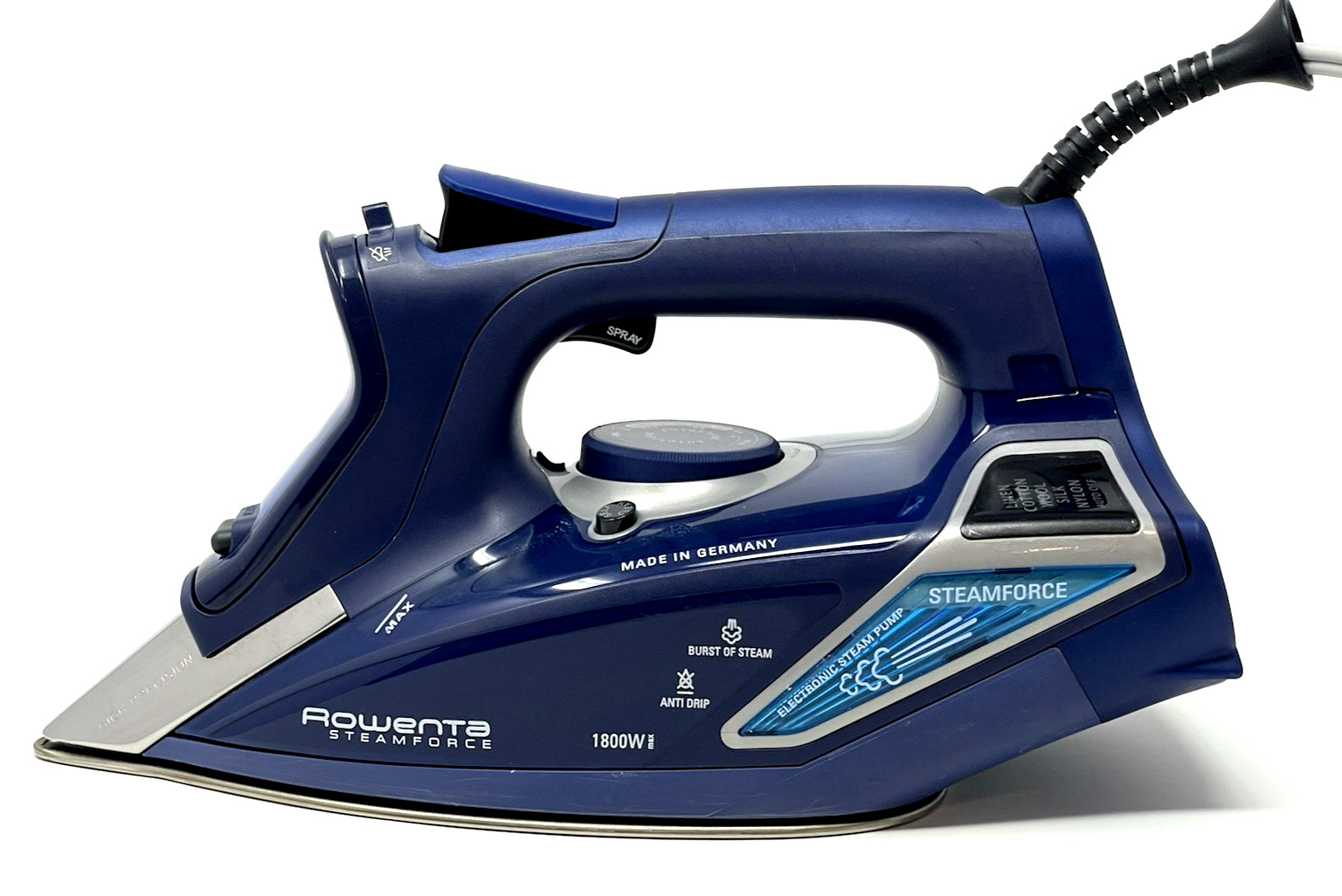 Rowenta DW9280 SteamForce Clothes Iron 1800W Stainless Soleplate Germany – Nice!