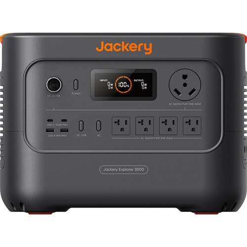 Jackery Explorer 3000 v2 Power Station 3072Wh Capacity and 3600W output LiFePO4