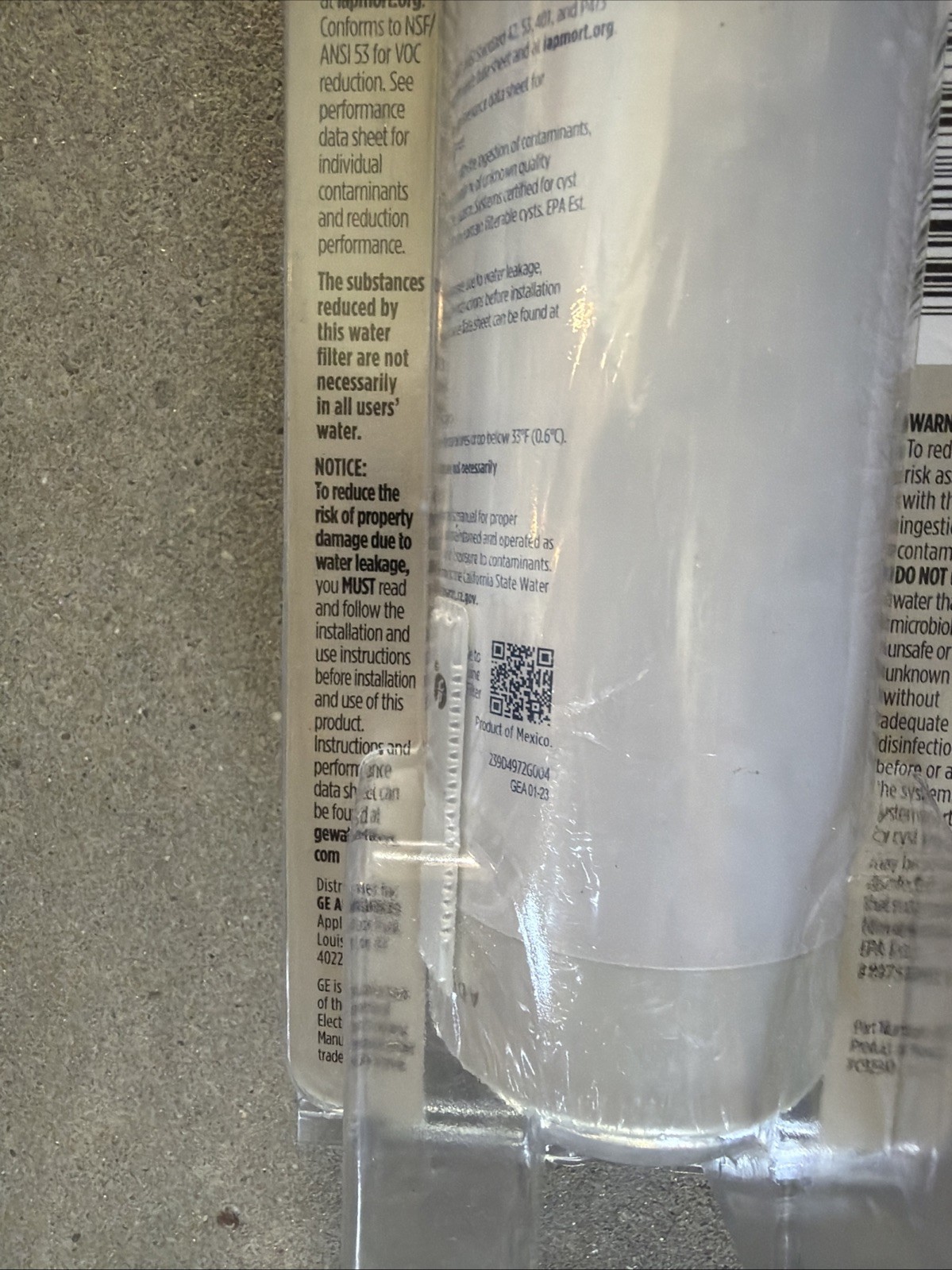 2 Pack GE Genuine XWFE Refrigerator Water Filter for GE *New*
