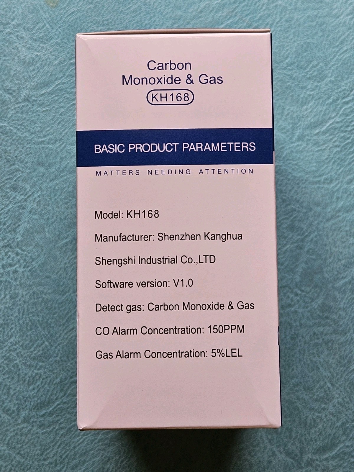 5 in 1 Carbon Monoxide Temp Humidity & Gas Detector Alarm KH168 Plug In 2PC
