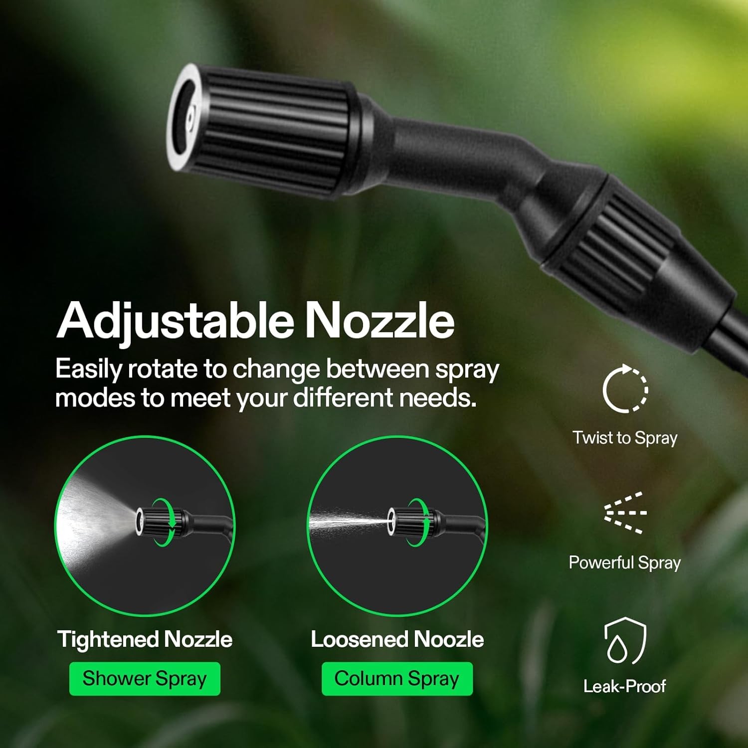 1.35 Gallon Pump Pressure Sprayer Garden Lawn Water Bottle w Shoulder Strap