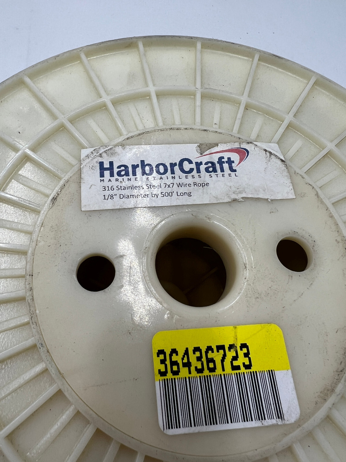 500FT HarborCraft Wire Rope Cable 1/8” D X 500’ L 316 Stainless Steel 7×7