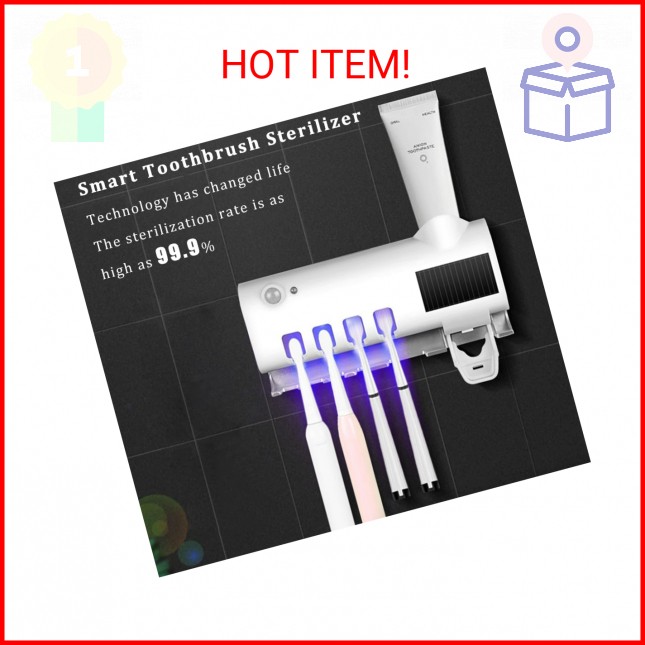 THE PERFECT PART UV Light Sterilizer Toothbrush Holder Cleaner & Automatic Tooth