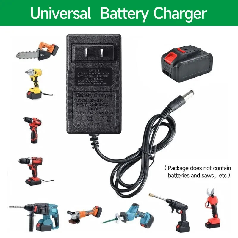 Mini Chainsaw Charger Adapter For 21V 24V Battery Cordless Saw (Only Charger)