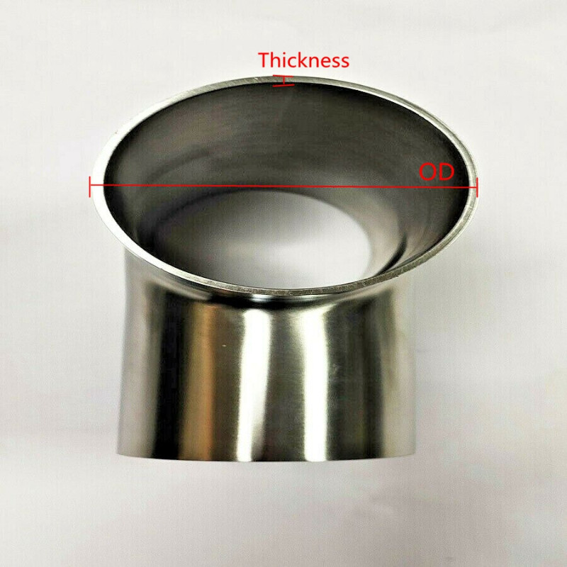 Stainless Steel Equal Tee T Shape Pipe T-Piece Exhaust Tube Polished 19-89mm New