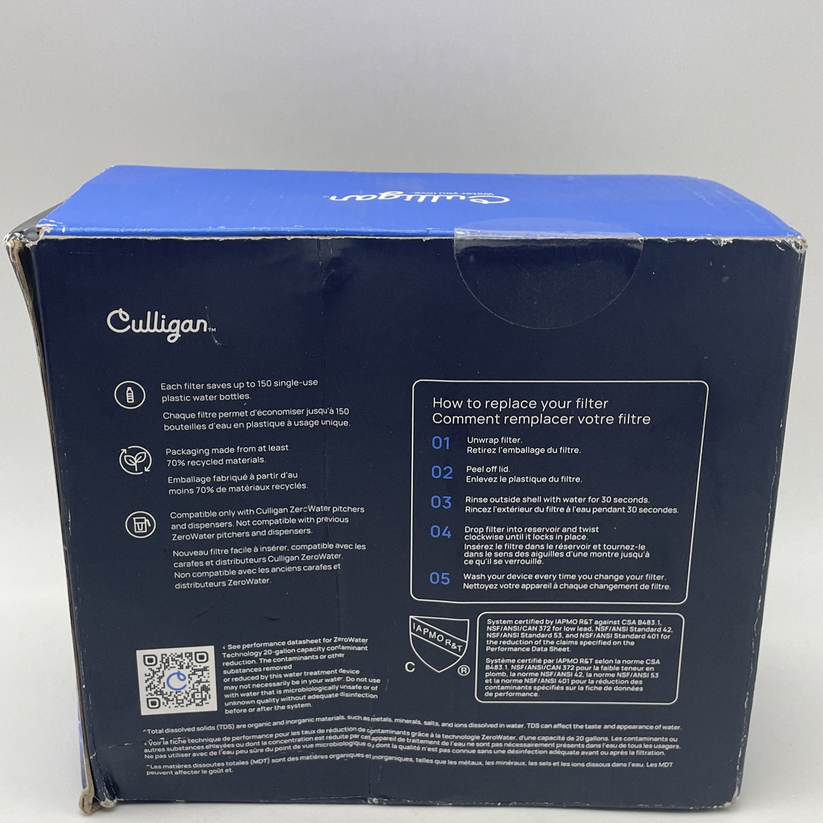 Culligan with ZeroWater Technology Water Filter Replacement 2-Pack 1-Month