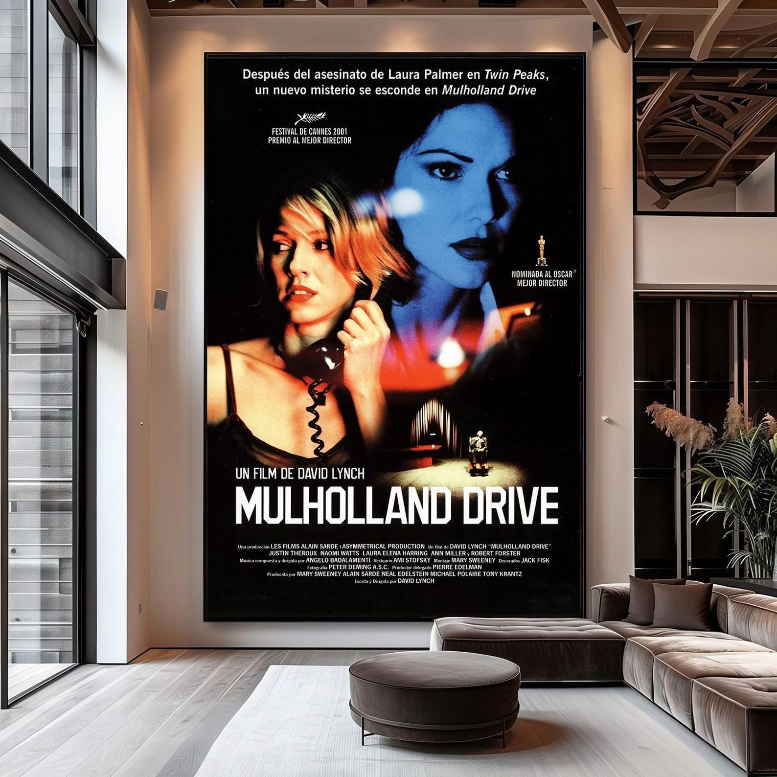 Mulholland Drive Movie Poster, Classic Film Wall Art, Retro Cinema Print